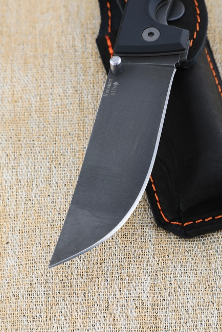 Складной нож "Пчак" сталь х12мф накладки акрил черный Складной нож "Пчак" сталь х12мф накладки акрил черный