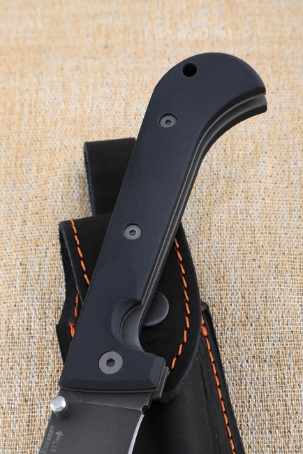 Складной нож "Пчак" сталь х12мф накладки акрил черный Складной нож "Пчак" сталь х12мф накладки акрил черный