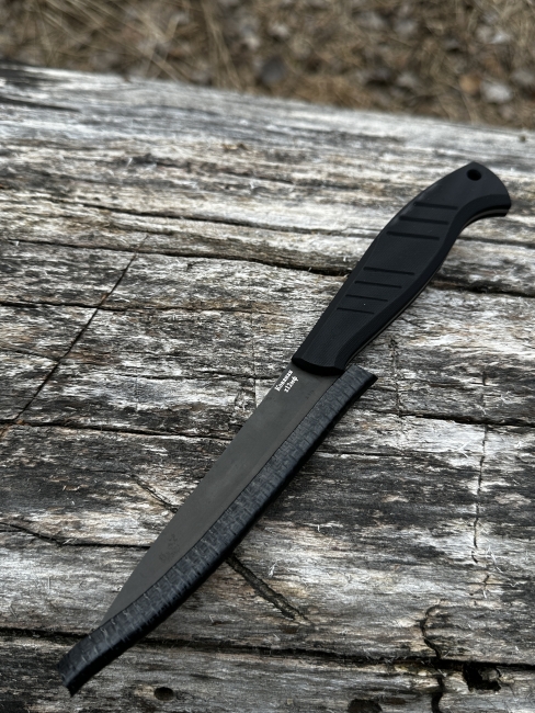 Нож кухонный шеф №2 цельнометаллический сталь х12мф рукоять g10