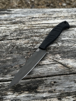 Нож кухонный шеф №2 цельнометаллический сталь х12мф рукоять g10