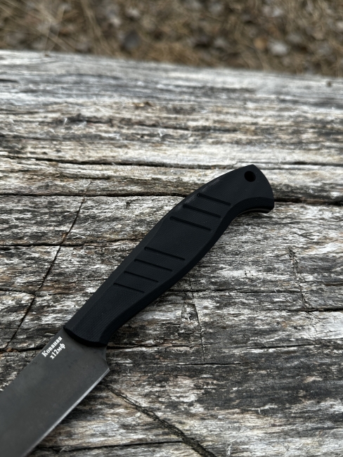 Нож кухонный шеф №2 цельнометаллический сталь х12мф рукоять g10