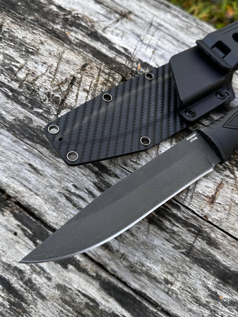 Нож охотничий "Овод" сталь х12мф рукоять полимер с кайдексом