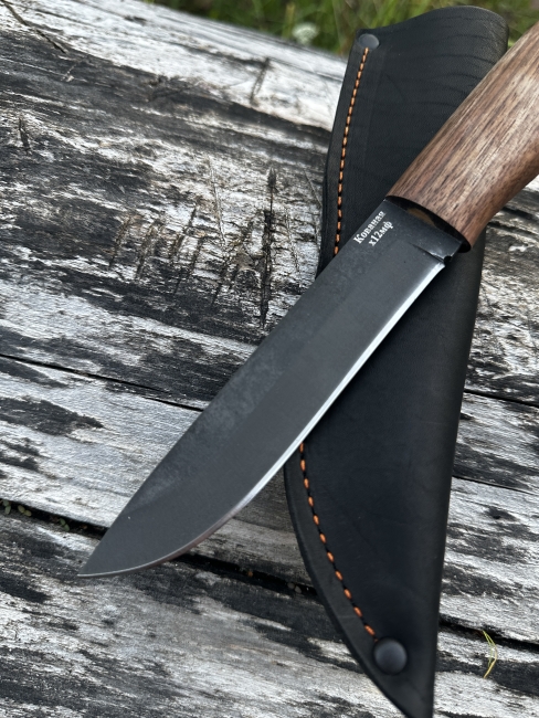 Нож "Пехотинец" х12мф рукоять кавказский орех