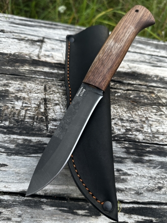 Нож "Сокол" х12мф рукоять кавказский орех