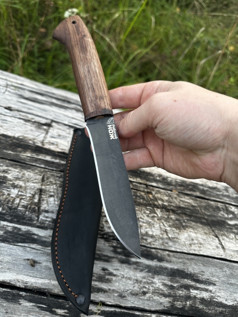 Нож "Сокол" х12мф рукоять кавказский орех