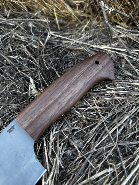 Шеф нож № 13 сталь 95х18 рукоять кавказский орех