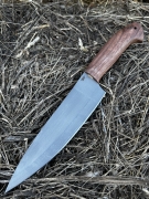 Шеф нож № 12 сталь 95х18 рукоять кавказский орех