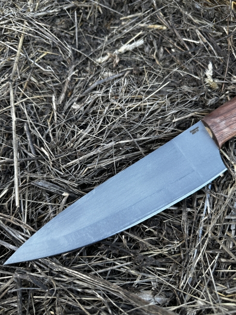 Шеф нож № 12 сталь 95х18 рукоять кавказский орех