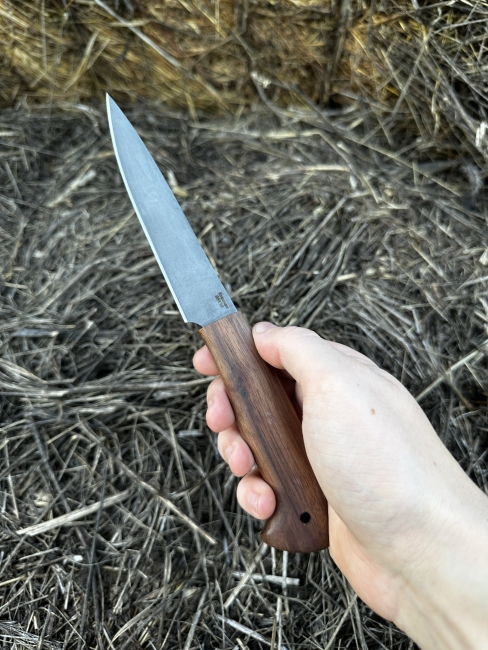 Шеф нож №2 сталь 95х18 рукоять кавказский орех