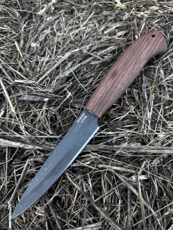 Шеф нож №2 сталь х12мф рукоять кавказский орех 