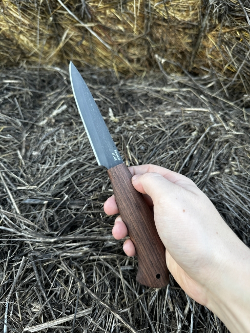 Шеф нож №2 сталь х12мф рукоять кавказский орех 