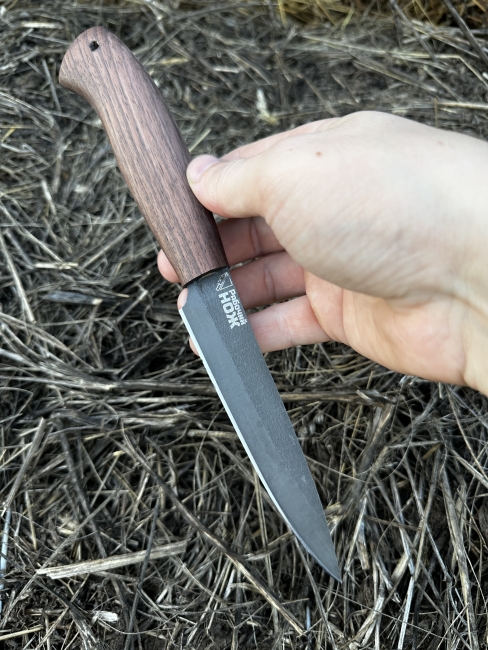 Шеф нож №2 сталь х12мф рукоять кавказский орех 