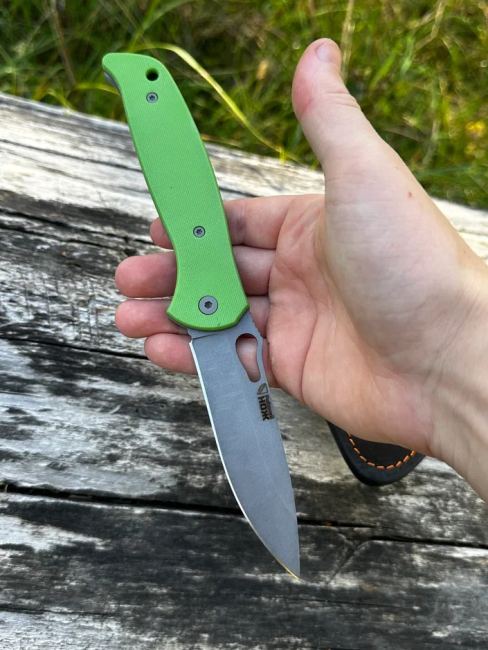 Складной нож "Корвет" сталь 95х18 накладки G10 зеленые Складной нож "Корвет" сталь 95х18 накладки G10 зеленые
