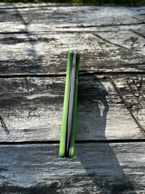 Складной нож "Корвет" сталь 95х18 накладки G10 зеленые Складной нож "Корвет" сталь 95х18 накладки G10 зеленые