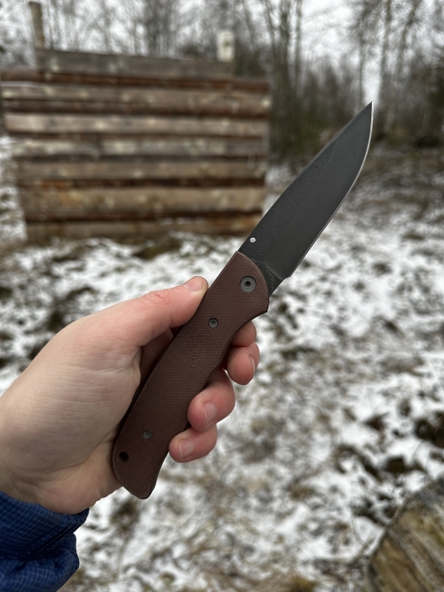 Складной нож "Акула" сталь х12мф накладки текстолит 