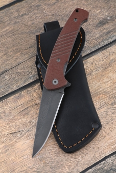 Складной нож "Журавль" сталь х12мф накладки текстолит с клипсой