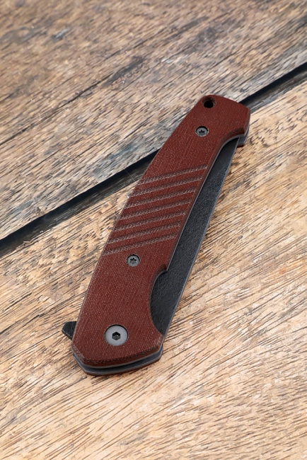 Складной нож "Журавль" сталь х12мф накладки текстолит с клипсой Складной нож "Журавль" сталь х12мф накладки текстолит с клипсой