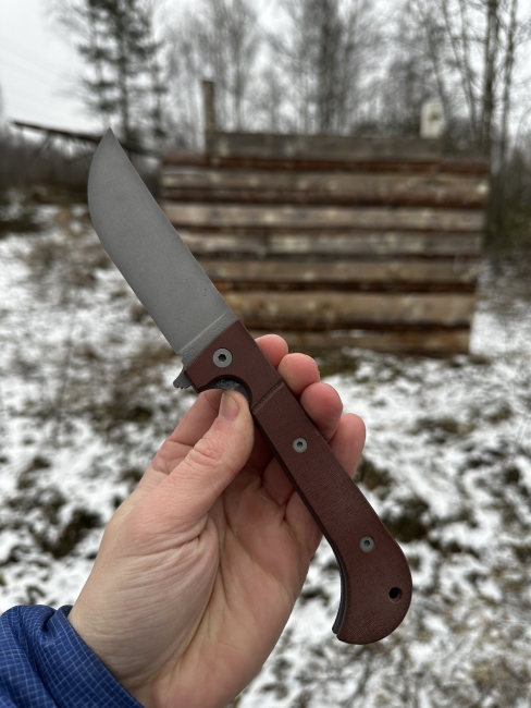 Складной нож "Пчак" сталь х12мф накладки текстолит с клипсой